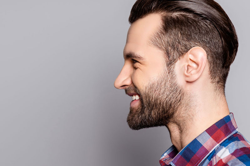 otoplasty patient smiling